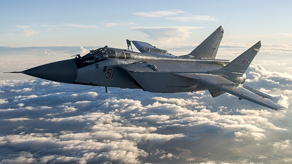 Imagen de un Mig31 ruso similar a los que han entrado en el espacio aéreo estonio