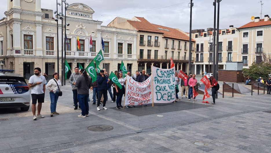 Concentración de trabajadores de Caobar en Guadalajara
