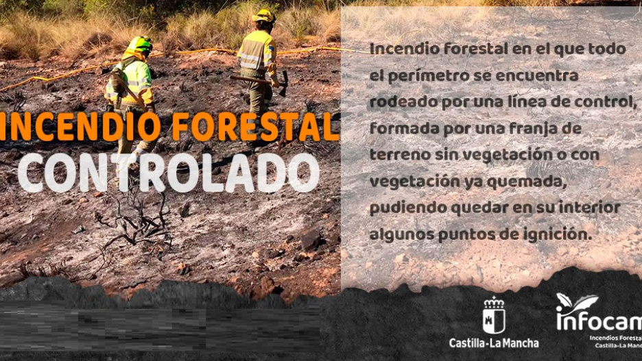 El Plan Infocam anuncia que se da por controlado el incendio en el Pico del Lobo (Guadalajara)