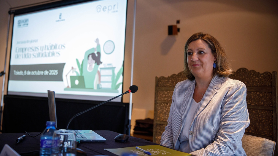 (Foto de ARCHIVO)
La consejera de Economía, Empresas y Empleo, Patricia Franco, inaugura la jornada ‘Empresas y hábitos de vida saludable’ de CECAM.
REMITIDA / HANDOUT por JCCM/DAVID ESTEBAN GONZALEZ
Fotografía remitida a medios de comunicación exclusivamente para ilustrar la noticia a la que hace referencia la imagen, y citando la procedencia de la imagen en la firma
08/10/2025