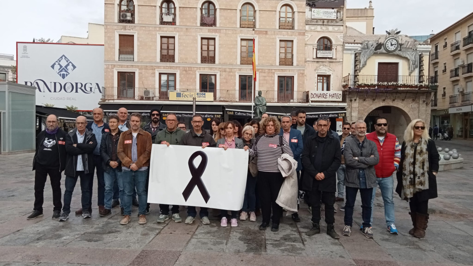 Concentración en Ciudad Real por el accidente laboral moral de Socuéllamos