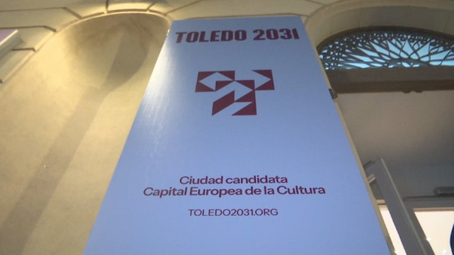 Cartel de la presentación oficial de Toledo a Capital Europea de la Cultura 2031