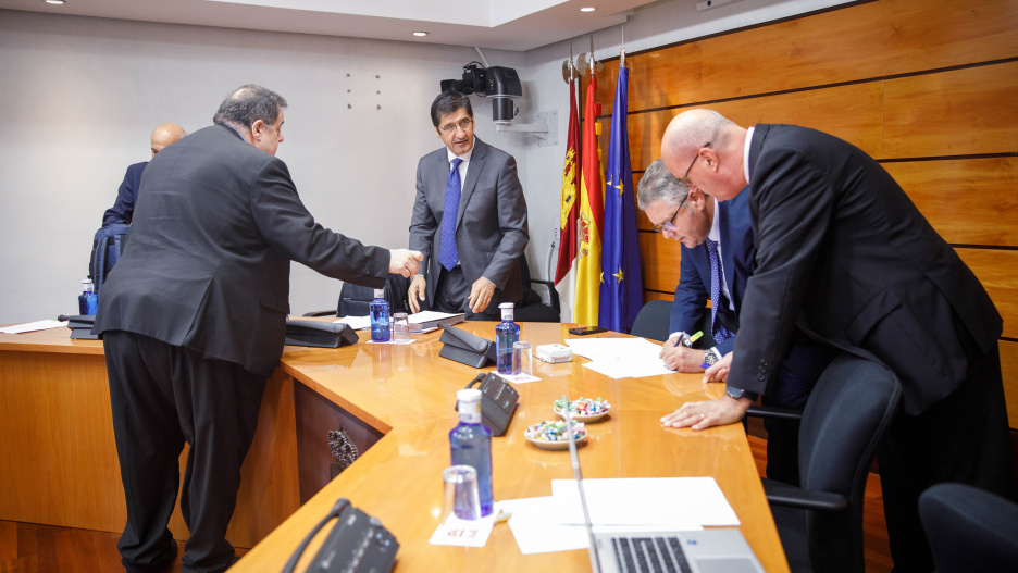 José Manuel Caballero ha comparecido en las Cortes de Castilla-La Mancja.