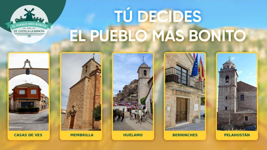 Los cinco pueblos finalistas del programa 'El Pueblo Más Bonito de CLM' 2025