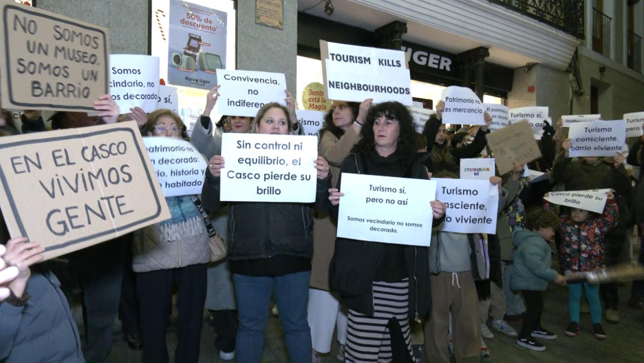 Protesta de vecinos del Casco Histórico de Toledo