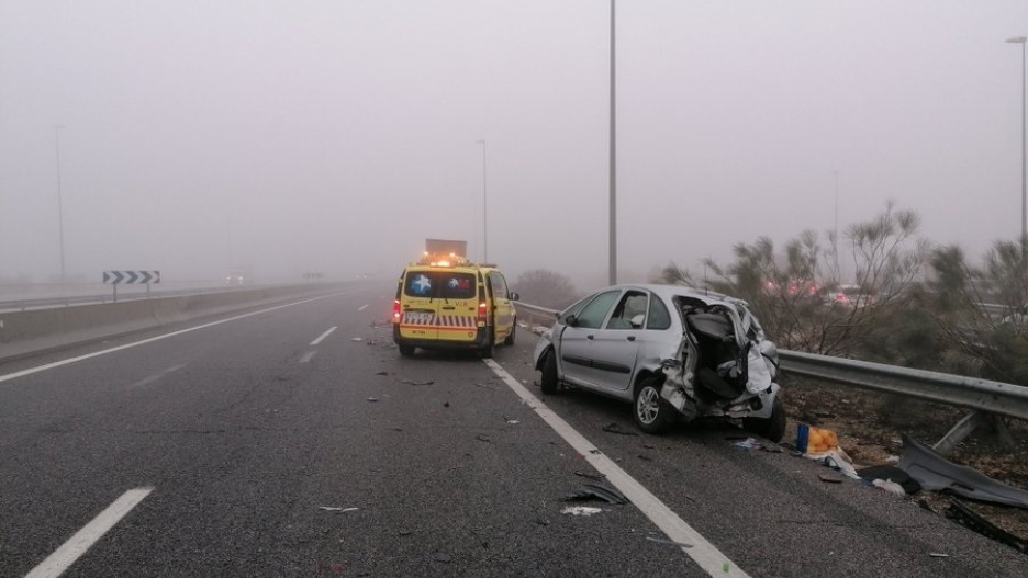 La niebla está detrás de algunos de estos accidentes de tráfico.