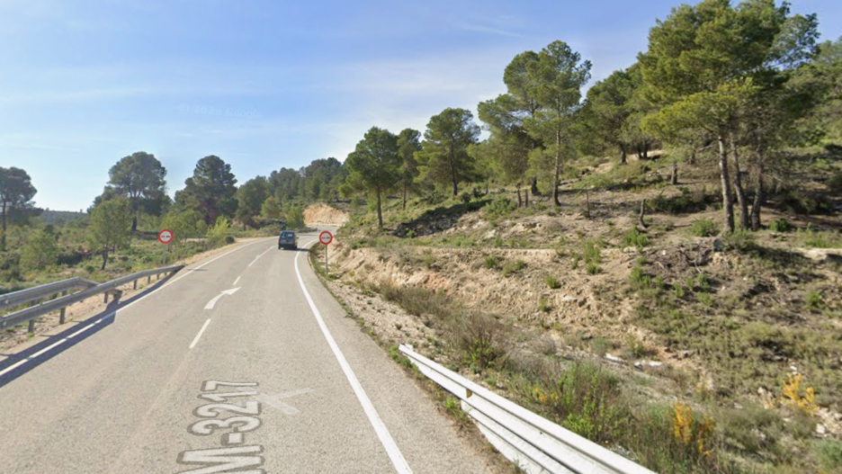 Carretera en el que se ha producido el accidente de tráfico