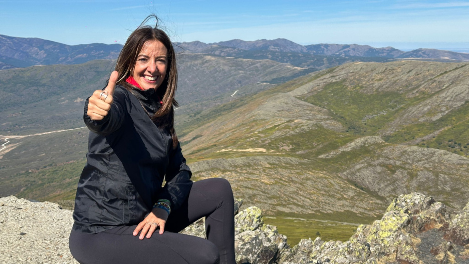 Esperanza Santos durante el rodaje del último capítulo de 'CLM Me Gusta'