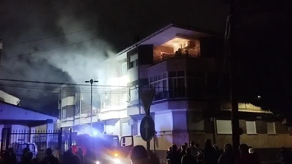 Incendio de una vivienda en La Roda.