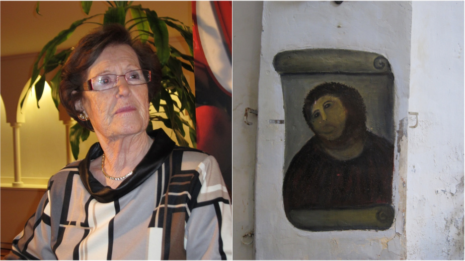 Muere Cecilia Giménez, autora del Ecce Homo de Borja