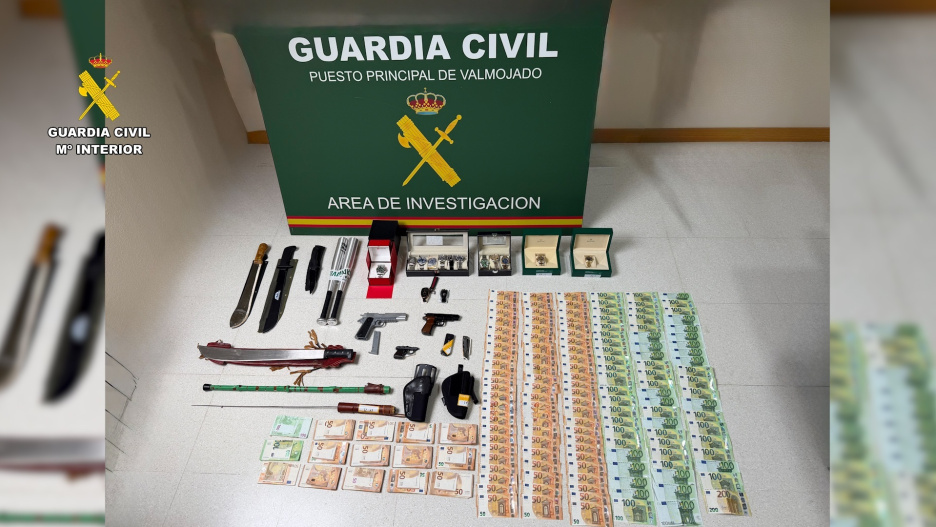 La Guardia Civil consigue desarticular un grupo criminal que actuaba en las provincias de Toledo y Madrid.

REMITIDA / HANDOUT por GUARDIA CIVIL
Fotografía remitida a medios de comunicación exclusivamente para ilustrar la noticia a la que hace referencia la imagen, y citando la procedencia de la imagen en la firma
02/1/2026