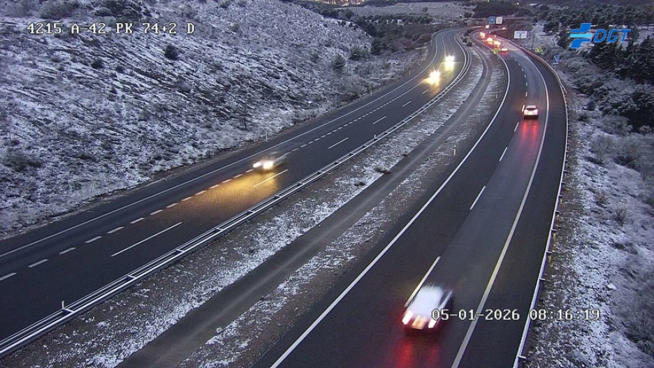 Nieve en la provincia de Toledo.