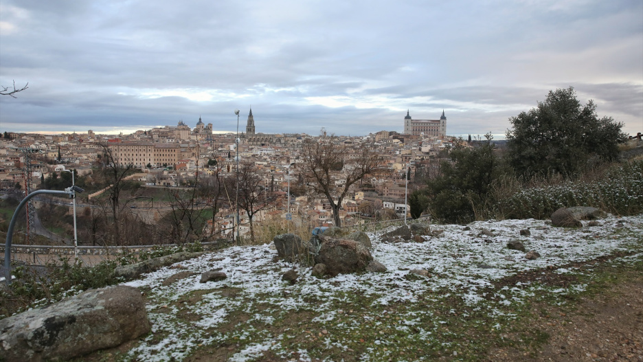 Una capa de nieve cubre Toledo durante la borrasca ‘Francis’, a 5 de enero de 2026.