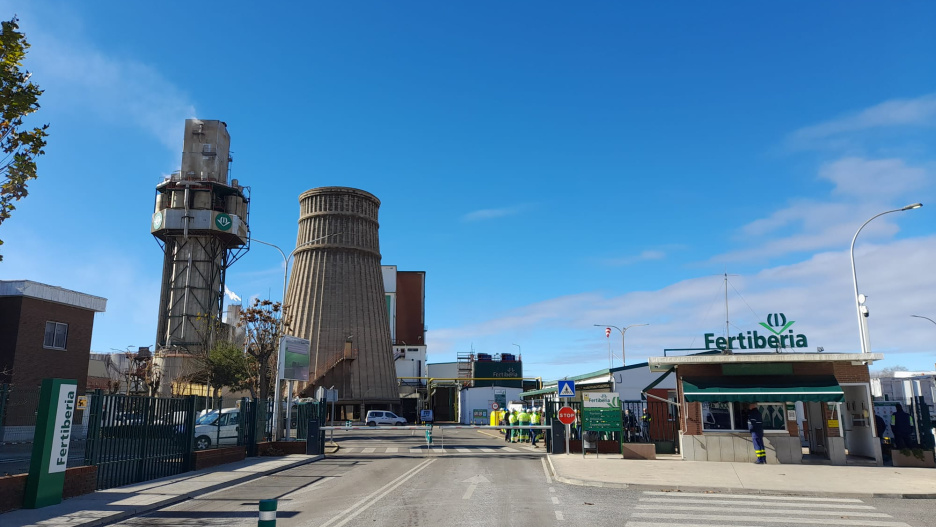 El incendio se ha registrado en Fertiberia.