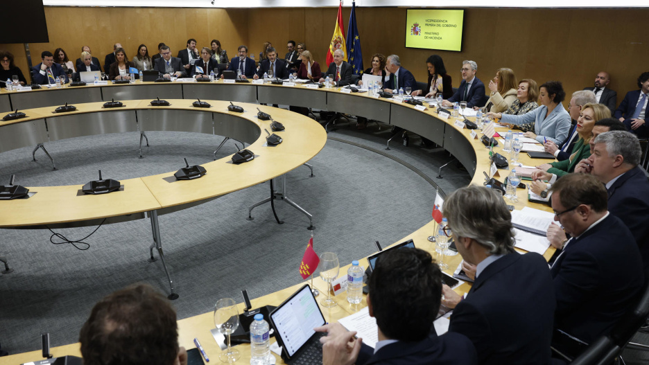 La vicepresidenta primera del Gobierno y ministra de Hacienda, María Jesús Montero, preside este martes en Madrid el Consejo de Política Fiscal y Financiera (CPFF) .