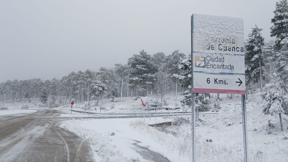 Imagen de la Serranía de Cuenca, pasado Uña, este 24 de enero de 2026