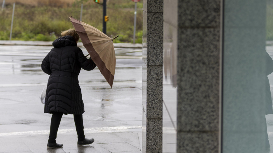 Lluvia y viento generalizado en Castilla-La Mancha.