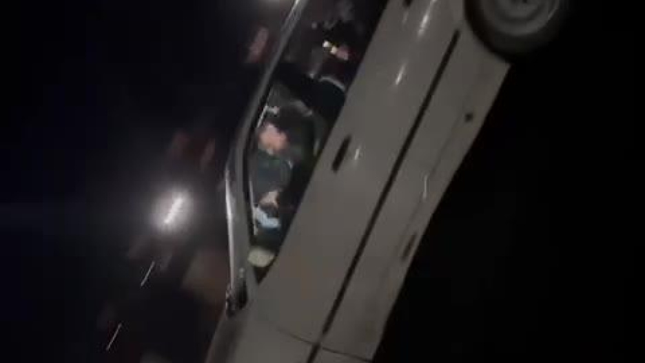 Coche participando en carreras ilegales.