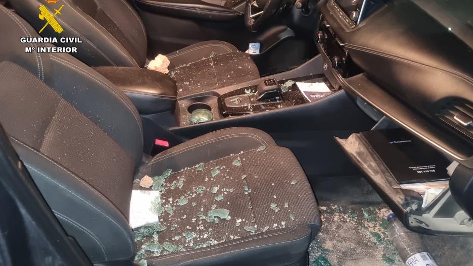 Uno de los vehículos afectados.