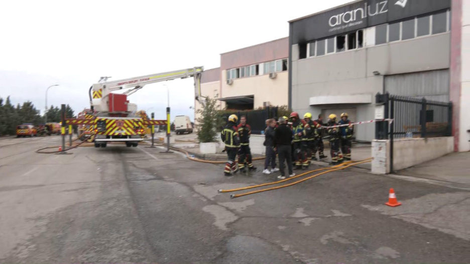 Efectivos del Consorcio de Toledo y de Madrid desplazados a la zona del incendio