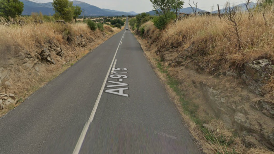 La carretera concluye en Sotillo de la Adrada, donde se ejecutarán las obras de mejora.