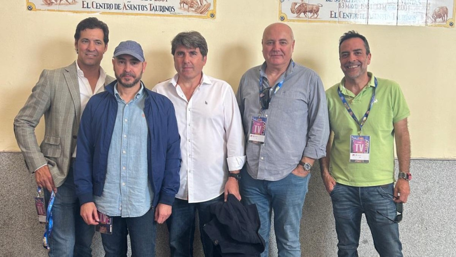 Equipo de retransmisiones taurinas de CMM en Las Ventas