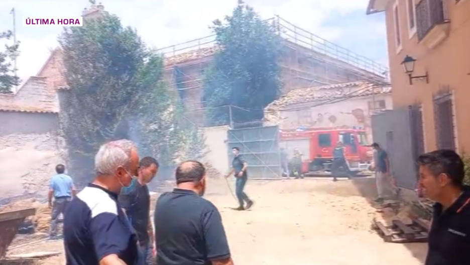 Imagen de los exteriores de la residencia de mayores de San Clemente (Cuenca), afectada por un incendio