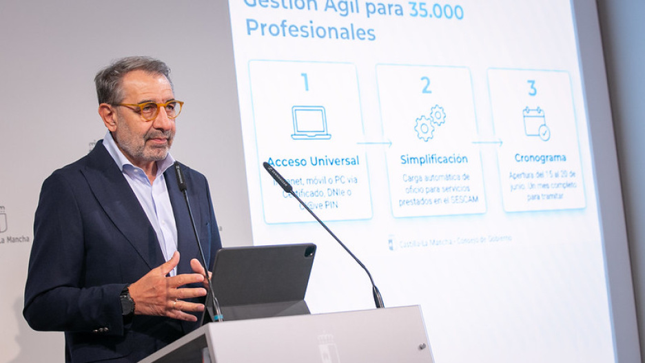 El consejero de Sanidad, Jesús Fernánez Sanz.
