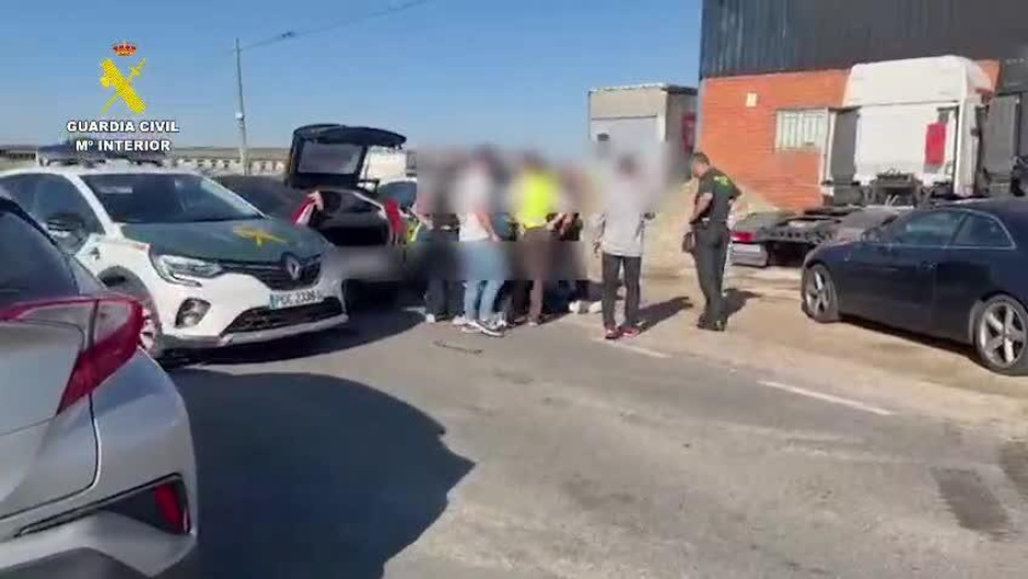 Hay cinco personas detenidas en esta operación de la Guardia Civil.
