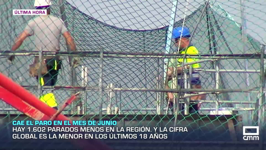 Descenso del número de parados en junio.