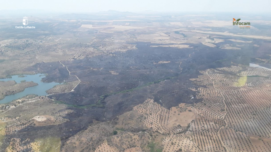 Controlado el incendio de La Guardia (Toledo)