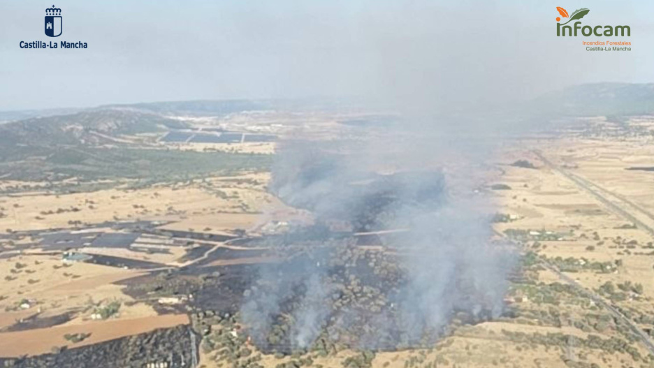 Incendio forestal en Brazatortas, Ciudad Real Plan Infocam
