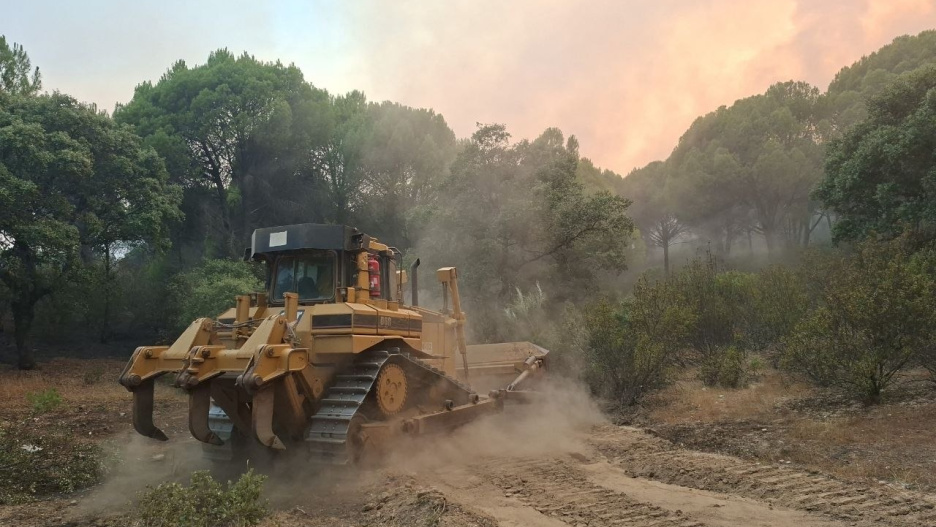 Imagen de los trabajos en la zona