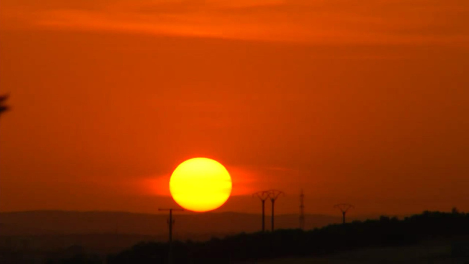 Primer atardecer de agosto en Puertollano (Ciudad Real)