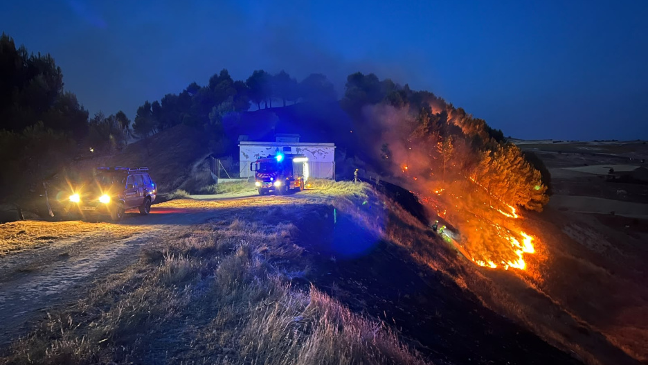 Incendio en Huete, Cuenca