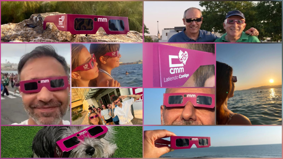 Las gafas de CMM acompañaron a los ciudadanos protegiendo su vista en todos los puntos de España