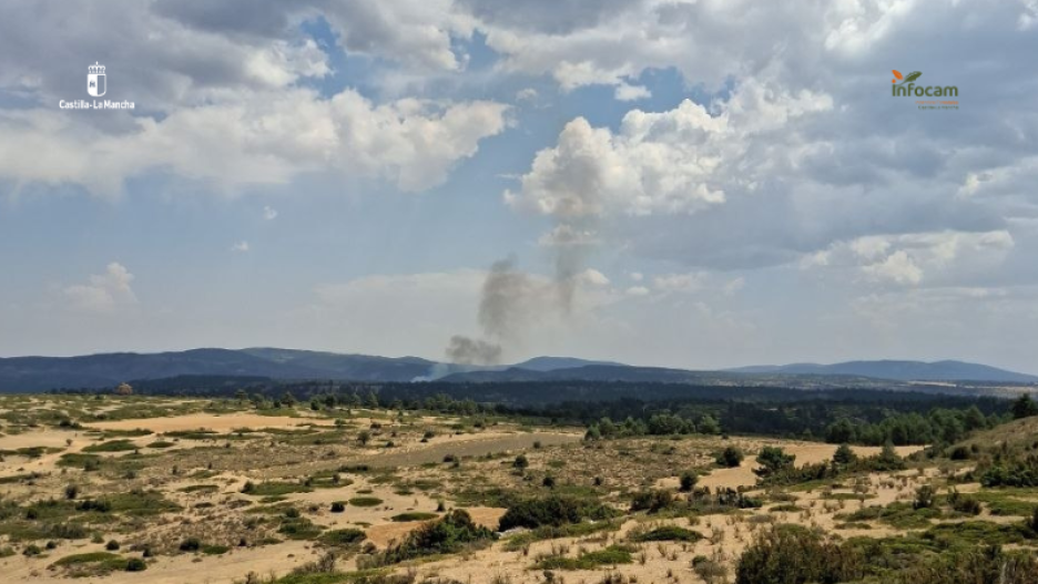 Incendio forestal en Checa, Guadalajara