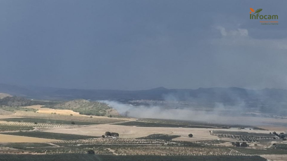 Incendio forestal en Tobarra, Albacete