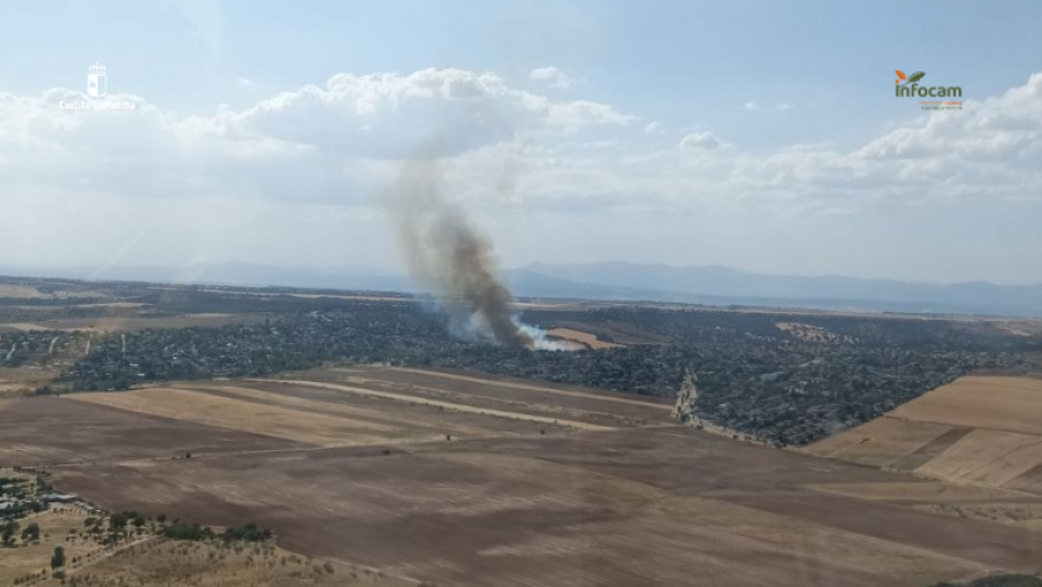 Incendio forestal en Galápagos, Guadalajara
