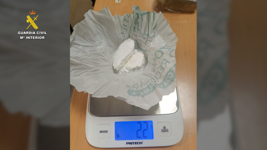 Parte de la droga incautada.
