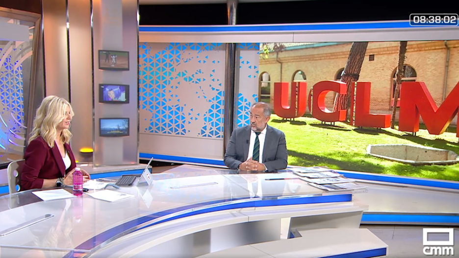 Julián Garde, rector de la UCLM esta mañana en el matinal informativo de CMM