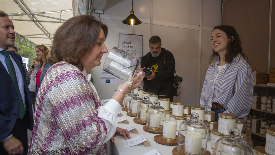 Feria Regional de Artesanía, FARCAMA, que se celebra en el Paseo de Sisebuto (Toledo)