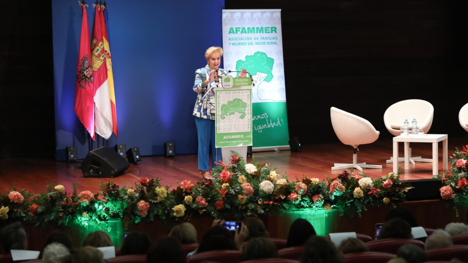 La presidente de Afammer en el acto del Día de la Mujer Rural celebrado en Toledo.