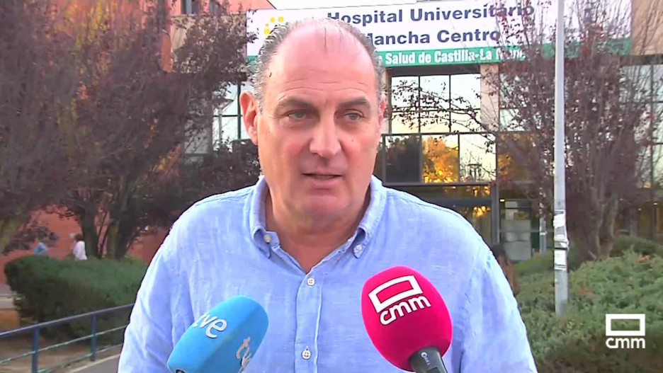 Vicente Jiménez, padre de una joven herida en el accidente de tren de Urda