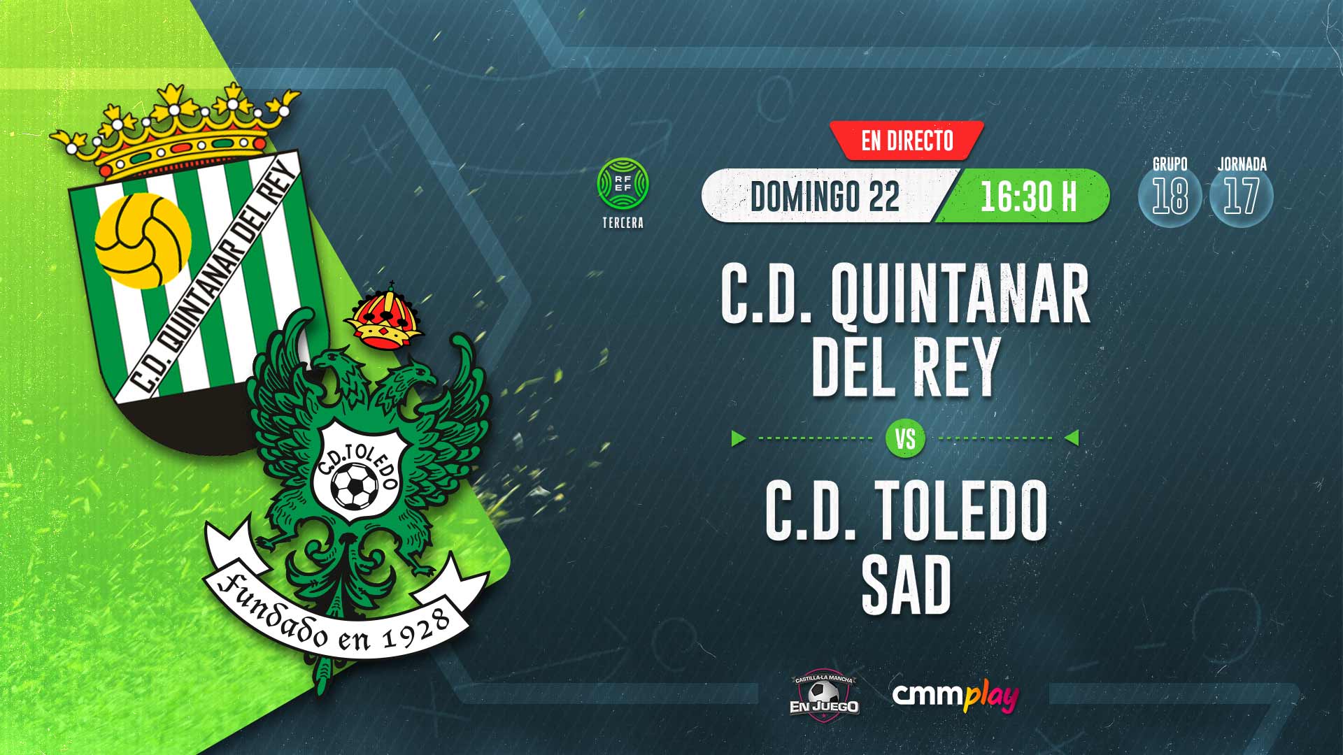 CMMPlay | C. D. Quintanar Del Rey - C. D. Toledo