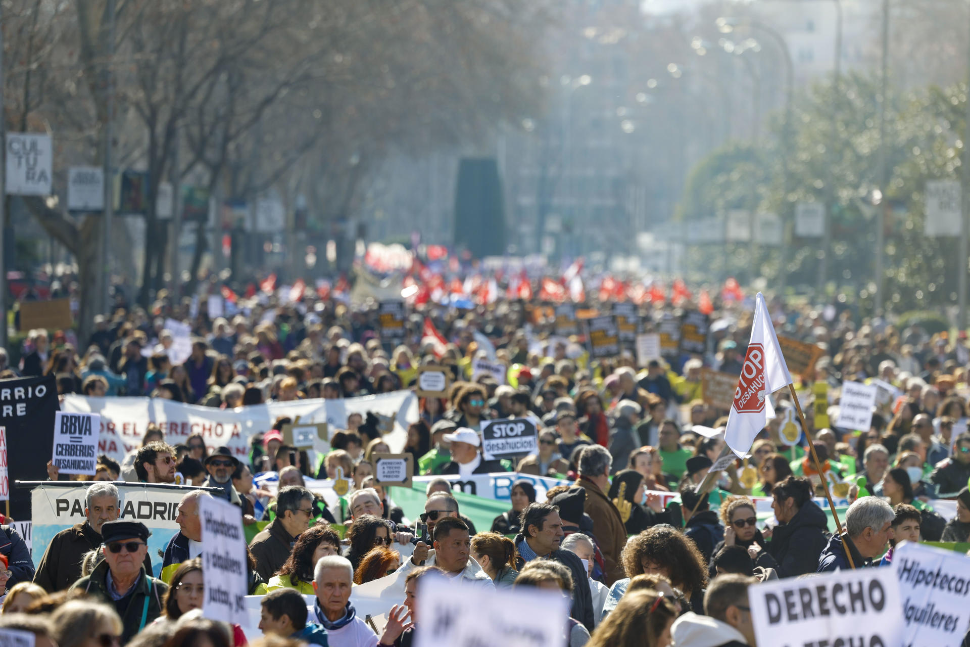 Miles de personas marchan en Madrid por el derecho a la vivienda y ...